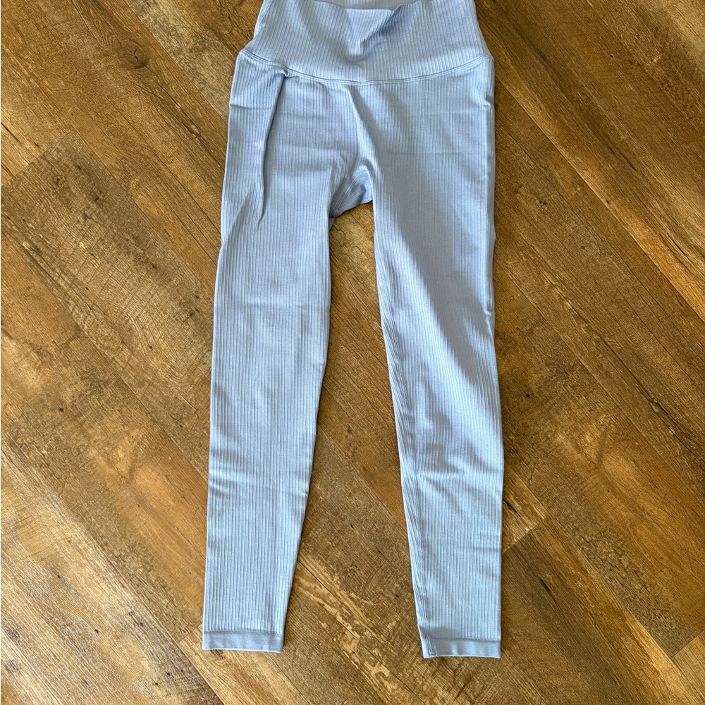 Balance Athletica Ribbed Blue Leggings